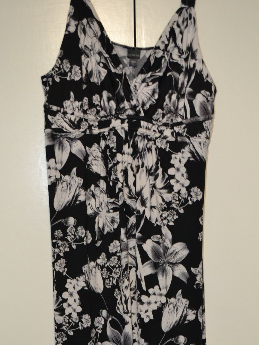 Covington Woman Black & White Floral Sleeveless Dress Size 3X Plus Size